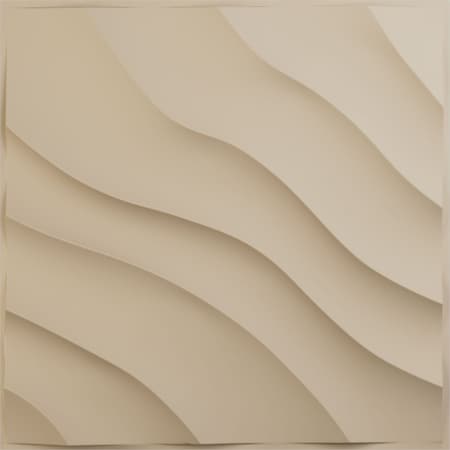 Ekena Millwork 19 5/8in. W x 19 5/8in. H Modern Wave EnduraWall Decorative 3D Wall Panel Covers 2.67 Sq. Ft. WP20X20MWGBE